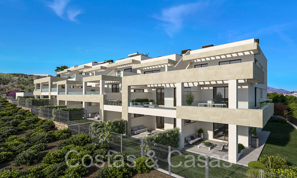 Appartements contemporains de nouvelle construction à vendre à quelques pas de la plage et avec vue sur la mer, près du centre d'Estepona 65558