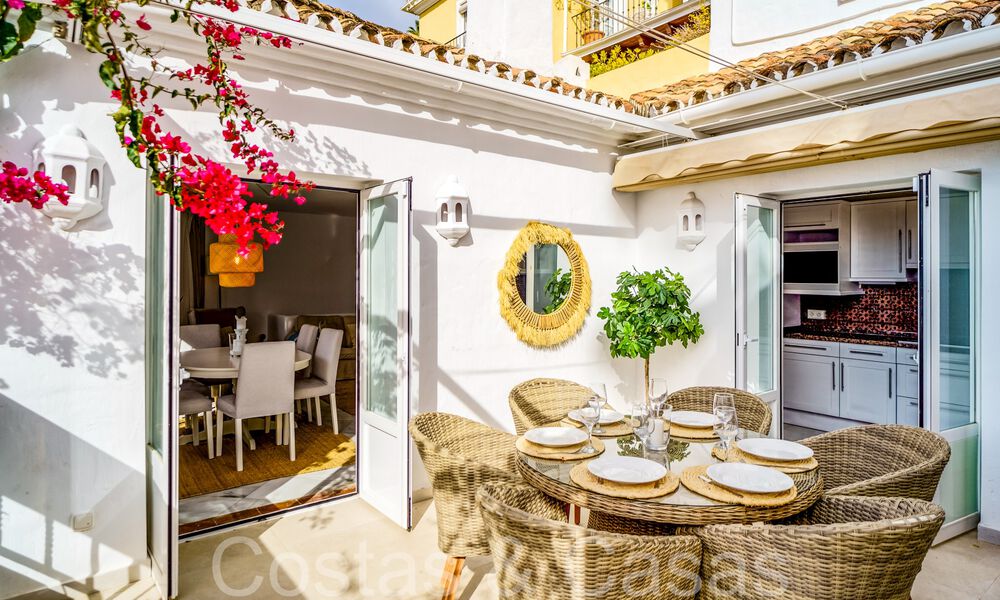 Maison mitoyenne pittoresque avec vue sur la mer à vendre sur les collines de Marbella - Benahavis 65969