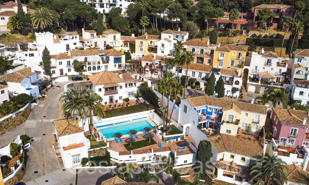 Maison mitoyenne pittoresque avec vue sur la mer à vendre sur les collines de Marbella - Benahavis 65973