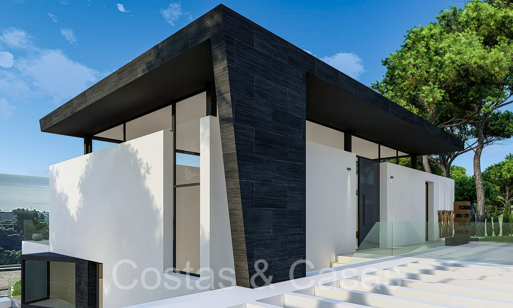 Villa architecturale de nouvelle construction sur plan à vendre dans les collines de Mijas Pueblo, Costa del Sol 65803