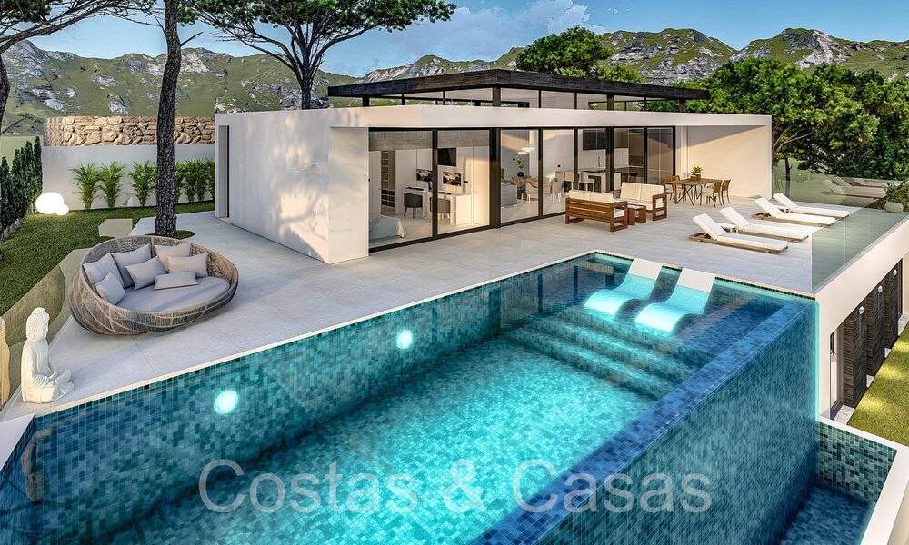 Villa architecturale de nouvelle construction sur plan à vendre dans les collines de Mijas Pueblo, Costa del Sol 65805
