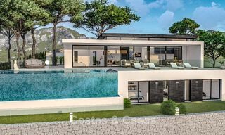 Villa architecturale de nouvelle construction sur plan à vendre dans les collines de Mijas Pueblo, Costa del Sol 779966 