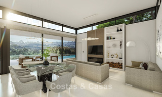 Villa architecturale de nouvelle construction sur plan à vendre dans les collines de Mijas Pueblo, Costa del Sol 779969 