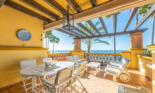 Appartement spacieux à vendre dans un complexe de plage fermé avec vue imprenable sur la mer à l'est du centre de Marbella 66049 