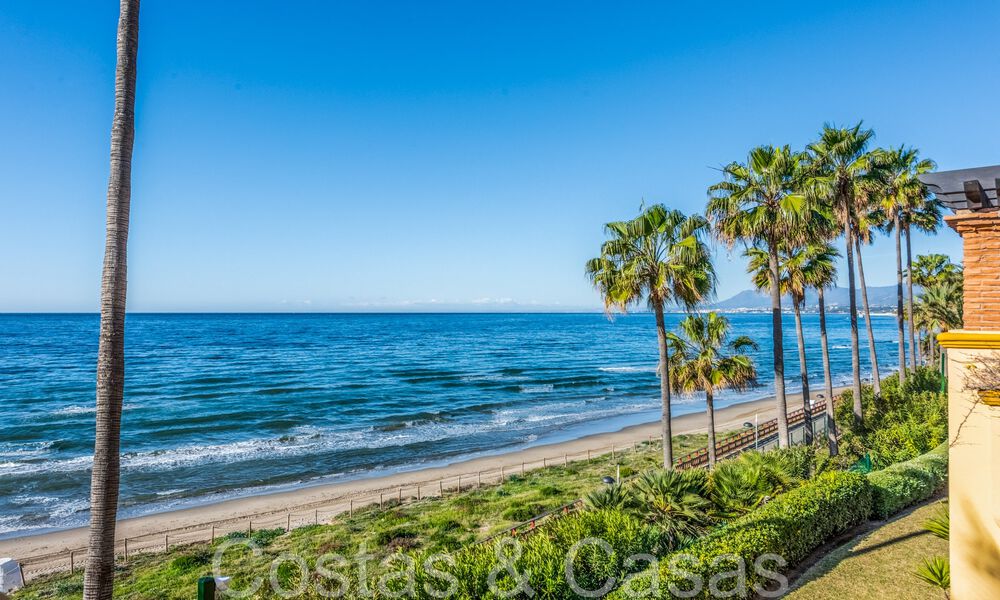 Appartement spacieux à vendre dans un complexe de plage fermé avec vue imprenable sur la mer à l'est du centre de Marbella 66054
