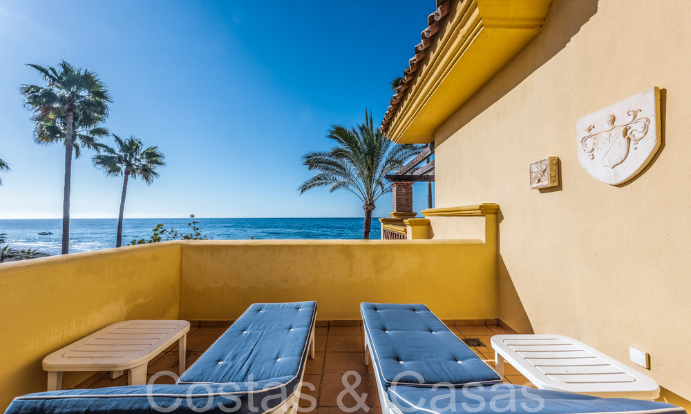 Appartement spacieux à vendre dans un complexe de plage fermé avec vue imprenable sur la mer à l'est du centre de Marbella 66056