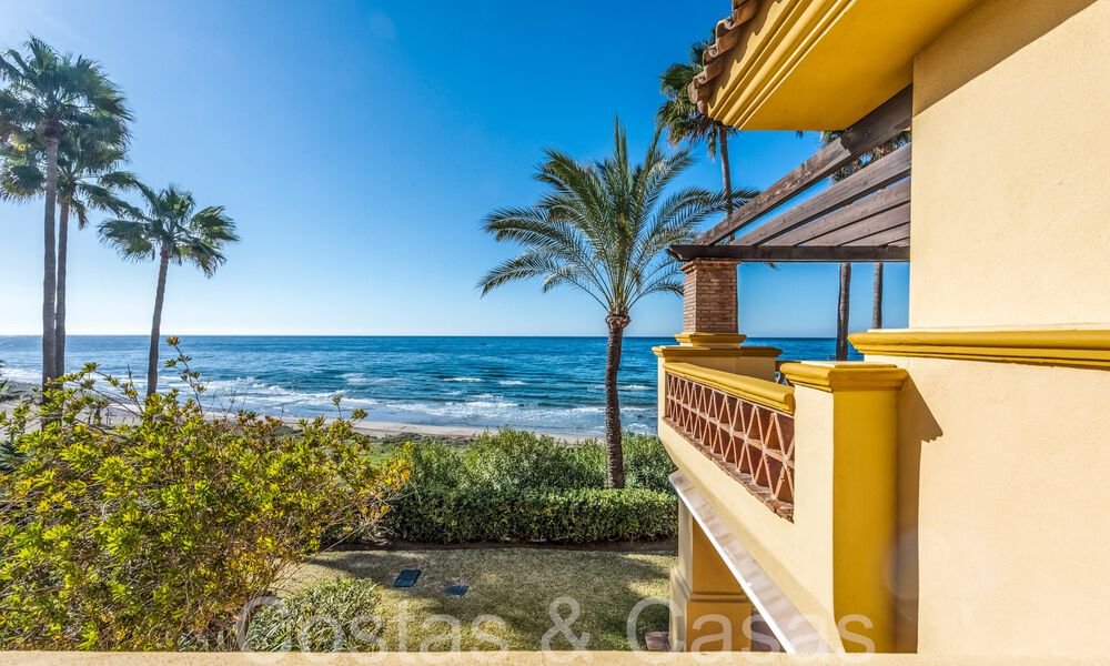 Appartement spacieux à vendre dans un complexe de plage fermé avec vue imprenable sur la mer à l'est du centre de Marbella 66057