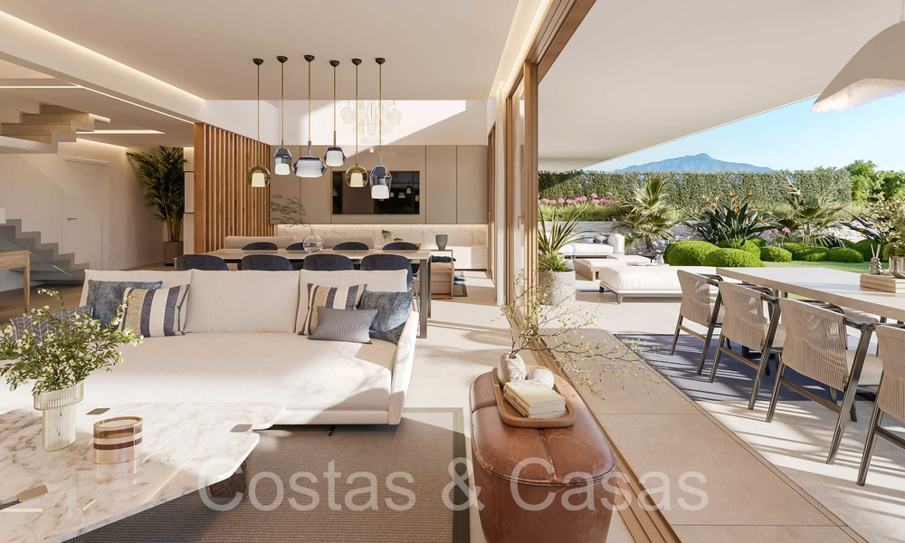 Maisons jumelées neuves et modernes à vendre dans un complexe de charme, sur le New Golden Mile entre Marbella et Estepona 66239