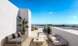 Nouvelles maisons modernes économes en énergie avec vue sur la mer à vendre à Mijas, Costa del Sol 66443 