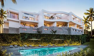 Nouvelles maisons modernes économes en énergie avec vue sur la mer à vendre à Mijas, Costa del Sol 66449 