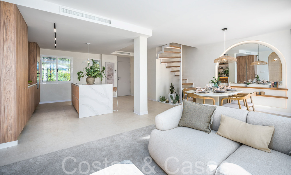 Prêt à emménager, penthouse en duplex contemporain à vendre dans une communauté fermée à La Quinta à Benahavis, Marbella 66839