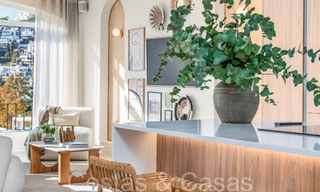 Prêt à emménager, penthouse en duplex contemporain à vendre dans une communauté fermée à La Quinta à Benahavis, Marbella 66844 