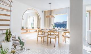 Prêt à emménager, penthouse en duplex contemporain à vendre dans une communauté fermée à La Quinta à Benahavis, Marbella 66849 