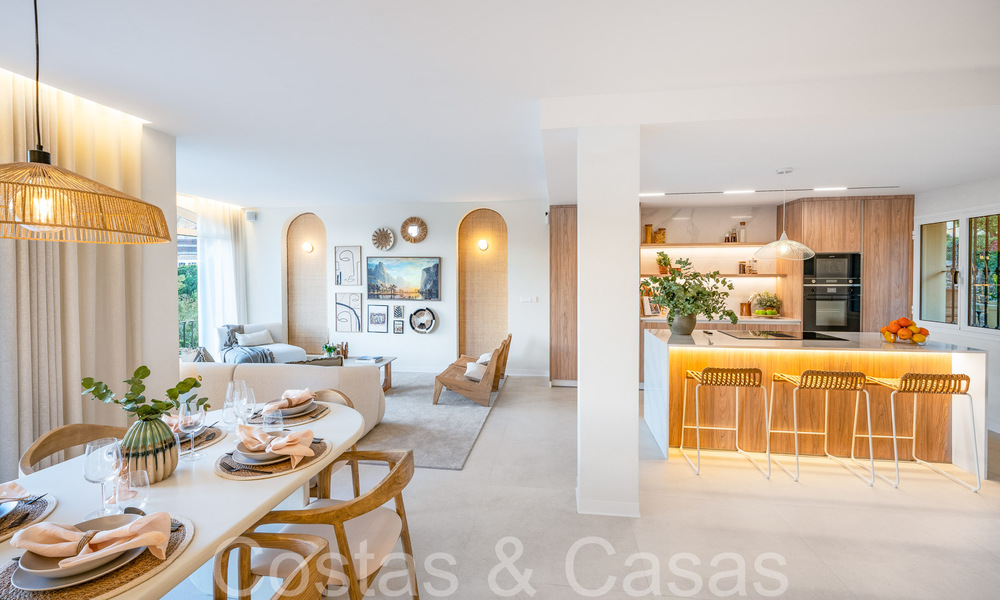 Prêt à emménager, penthouse en duplex contemporain à vendre dans une communauté fermée à La Quinta à Benahavis, Marbella 66852
