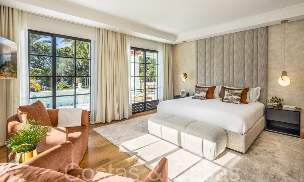 Villa palatiale de style architectural mauresque-andalou à vendre, entourée de terrains de golf dans la vallée du golf de Nueva Andalucia, Marbella 67097