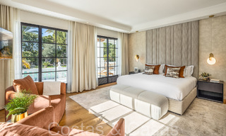 Villa palatiale de style architectural mauresque-andalou à vendre, entourée de terrains de golf dans la vallée du golf de Nueva Andalucia, Marbella 67097 