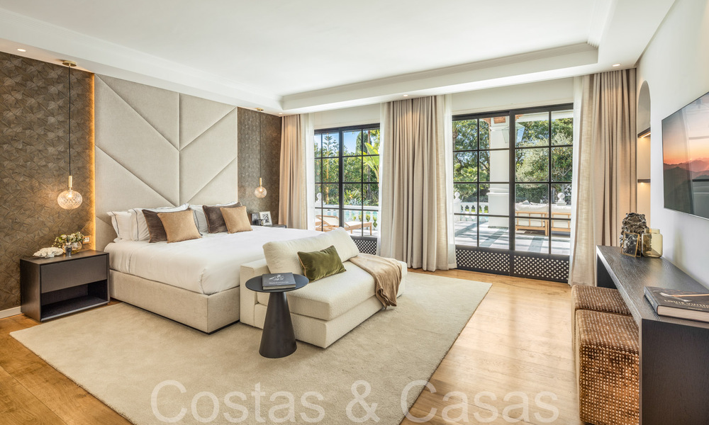 Villa palatiale de style architectural mauresque-andalou à vendre, entourée de terrains de golf dans la vallée du golf de Nueva Andalucia, Marbella 67098