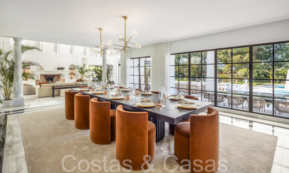 Villa palatiale de style architectural mauresque-andalou à vendre, entourée de terrains de golf dans la vallée du golf de Nueva Andalucia, Marbella 67103