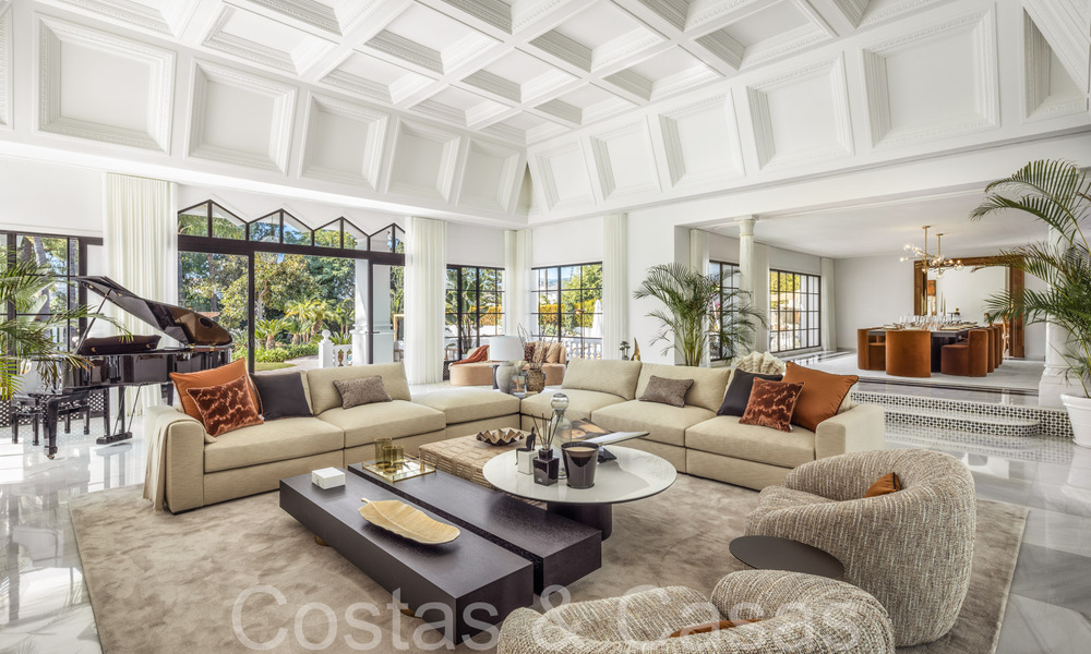 Villa palatiale de style architectural mauresque-andalou à vendre, entourée de terrains de golf dans la vallée du golf de Nueva Andalucia, Marbella 67105