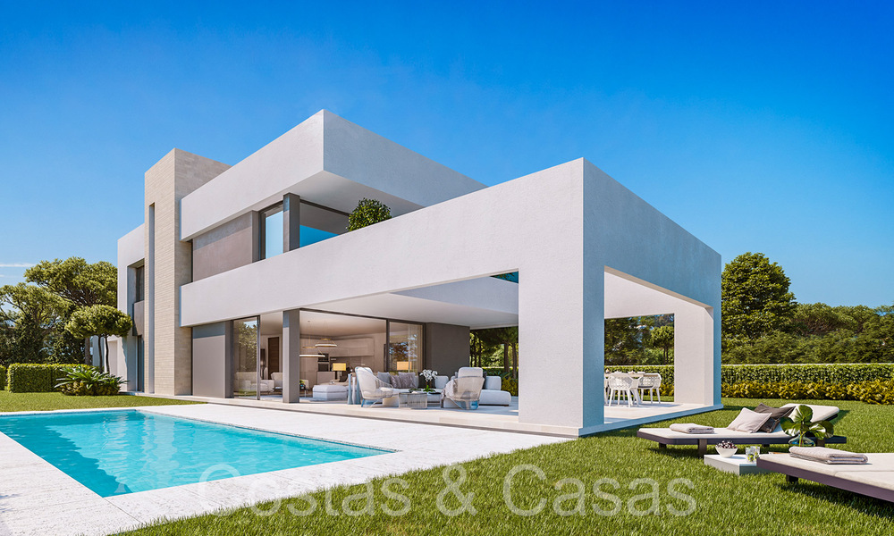 Dernière villa! Villa neuve à vendre à quelques pas de la plage d'Elviria, à l'est du centre de Marbella 67171