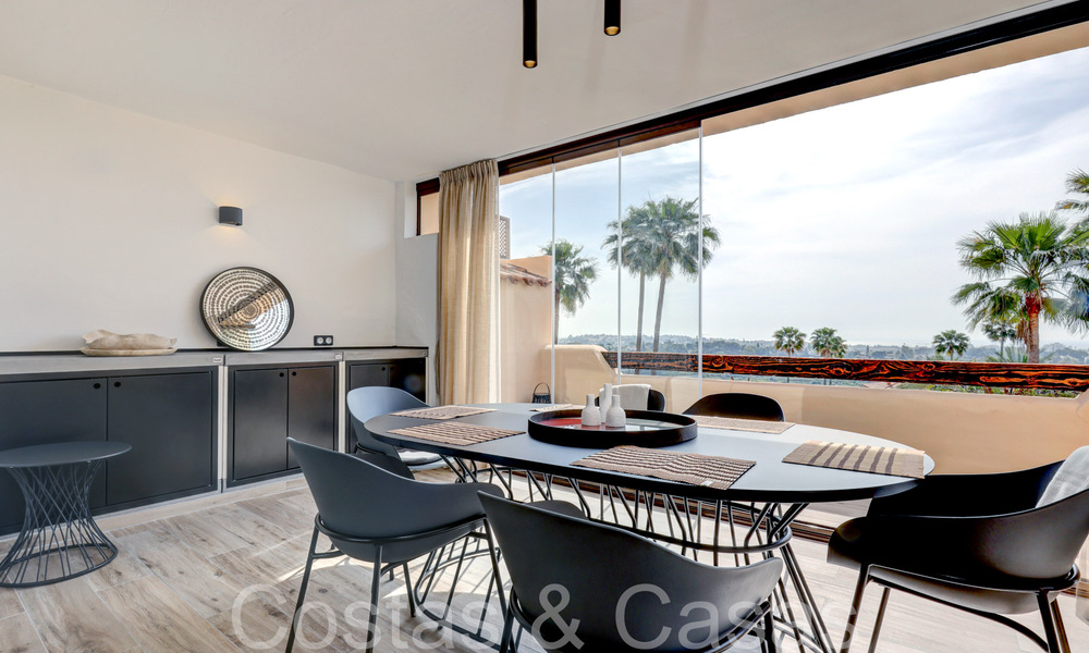 Appartement de luxe entièrement rénové avec vue panoramique sur la mer Méditerranée, prêt à être emménagé, à vendre à Benahavis - Marbella 67187
