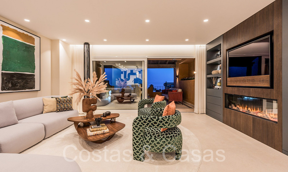 Luxueux appartement rénové à vendre dans un complexe en première ligne de plage avec vue sur la mer, sur le New Golden Mile, Marbella - Estepona 67273