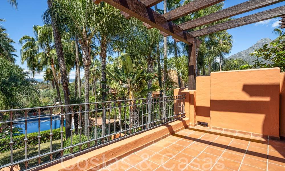 Superbe maison de ville méditerranéenne à vendre dans une urbanisation très réputée et sécurisée sur le Golden Mile de Marbella 67352