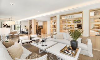 Villa méditerranéenne sophistiquée de plain-pied à vendre à quelques pas du parcours de golf de Las Brisas à Nueva Andalucia, Marbella 67489 