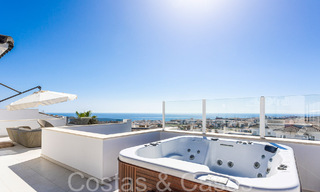 Prêt à emménager, spacieux penthouse avec vue panoramique sur la mer à vendre dans les collines d'Estepona, à proximité du centre 67531 