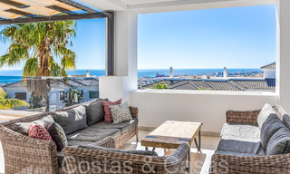 Prêt à emménager, spacieux penthouse avec vue panoramique sur la mer à vendre dans les collines d'Estepona, à proximité du centre 67535 