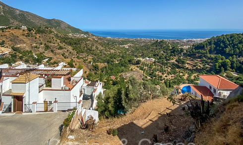Projet de villa sur plan avec vue panoramique sur la mer à vendre dans les collines de Mijas Pueblo, Costa del Sol 68455