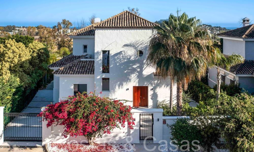 Belle villa rénovée de style méditerranéen contemporain à vendre, adjacente au terrain de golf de Benahavis - Marbella 69127