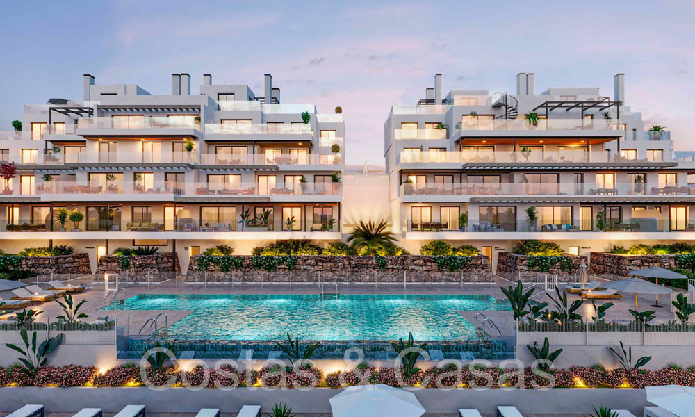 Appartements neufs et contemporains avec vue sur la mer à vendre à quelques pas du centre d'Estepona et de la plage 69415