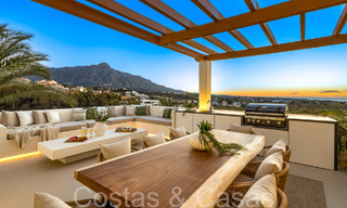 Penthouse en duplex de premier ordre avec vue panoramique sur la mer et piscine privée à vendre à Nueva Andalucia, Marbella 69457 