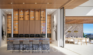 Villa architecturale de nouvelle construction à vendre, avec vue panoramique sur la mer dans une communauté fermée à Benahavis - Marbella 69523 