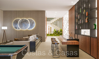 Villa architecturale de nouvelle construction à vendre, avec vue panoramique sur la mer dans une communauté fermée à Benahavis - Marbella 69535 