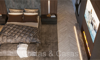 Villa architecturale de nouvelle construction à vendre, avec vue panoramique sur la mer dans une communauté fermée à Benahavis - Marbella 69536 