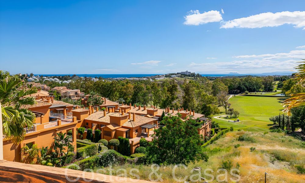 Penthouse de luxe prêt à emménager avec une vue magnifique sur le golf et la mer Méditerranée à vendre à Benahavis - Marbella 69613