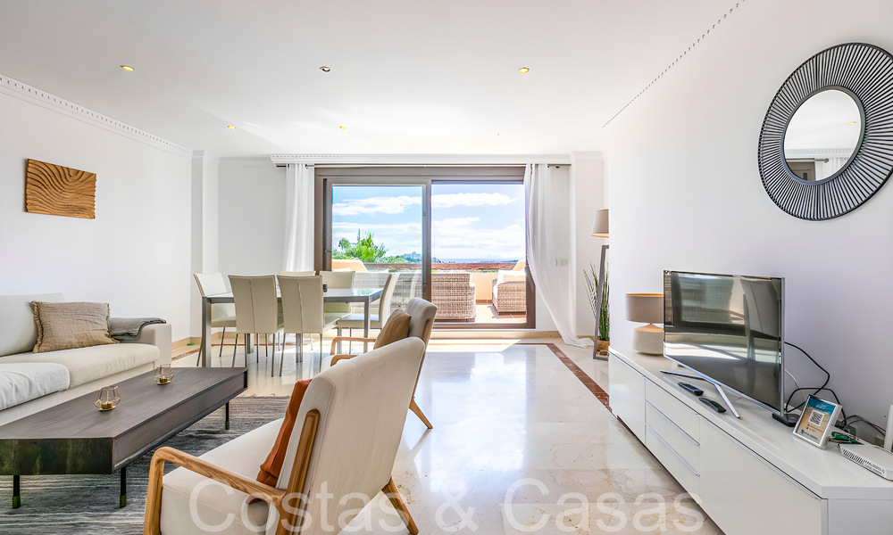Penthouse de luxe prêt à emménager avec une vue magnifique sur le golf et la mer Méditerranée à vendre à Benahavis - Marbella 69619