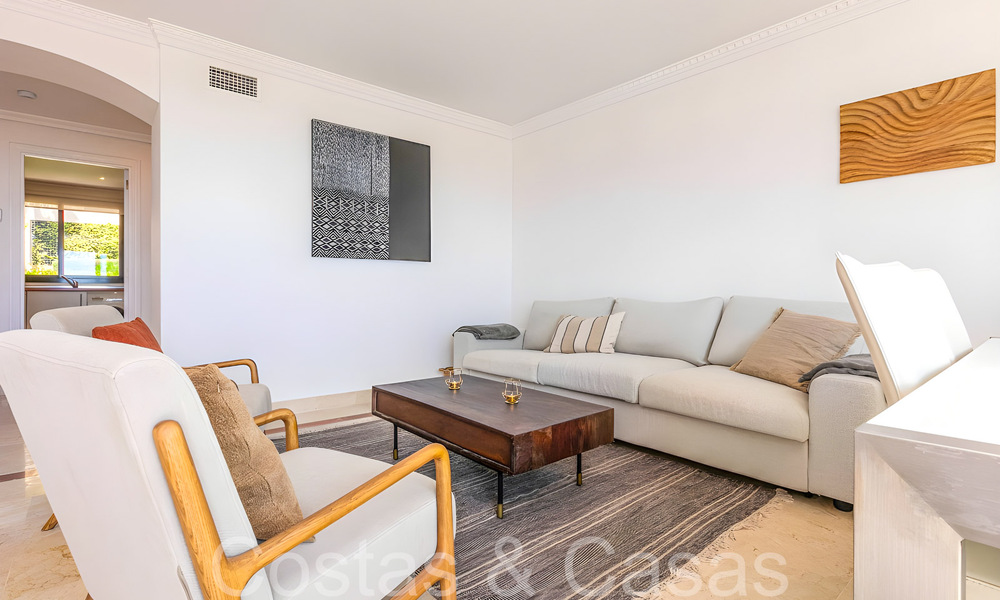Penthouse de luxe prêt à emménager avec une vue magnifique sur le golf et la mer Méditerranée à vendre à Benahavis - Marbella 69641