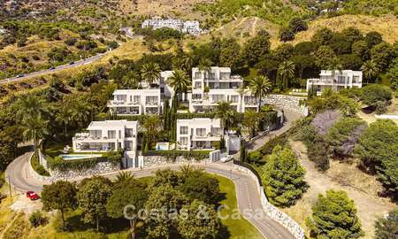 7 villas de nouvelle construction avancées avec vue panoramique sur la mer à vendre dans les collines de Mijas Pueblo, Costa del Sol 787740