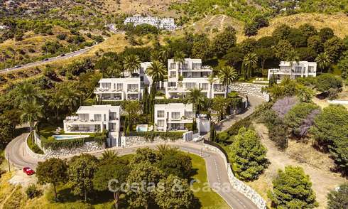 7 villas de nouvelle construction avancées avec vue panoramique sur la mer à vendre dans les collines de Mijas Pueblo, Costa del Sol 787740