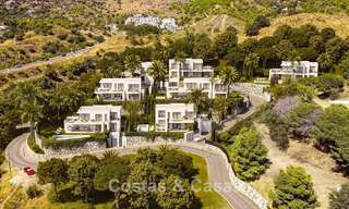7 villas de nouvelle construction avancées avec vue panoramique sur la mer à vendre dans les collines de Mijas Pueblo, Costa del Sol 787740 