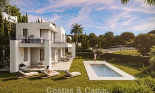 7 villas de nouvelle construction avancées avec vue panoramique sur la mer à vendre dans les collines de Mijas Pueblo, Costa del Sol 787747 