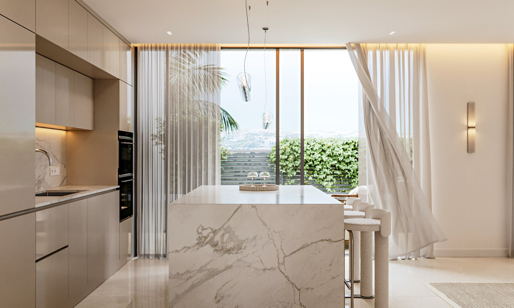 7 villas de nouvelle construction avancées avec vue panoramique sur la mer à vendre dans les collines de Mijas Pueblo, Costa del Sol 787761