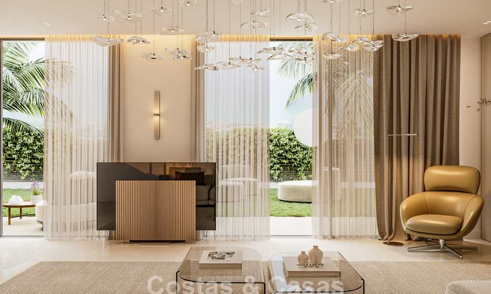 7 villas de nouvelle construction avancées avec vue panoramique sur la mer à vendre dans les collines de Mijas Pueblo, Costa del Sol 787767