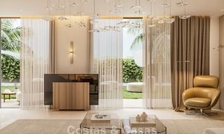 7 villas de nouvelle construction avancées avec vue panoramique sur la mer à vendre dans les collines de Mijas Pueblo, Costa del Sol 787767 