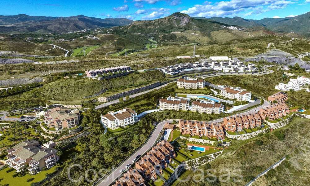 Appartements modernes de nouvelle construction de style contemporain à vendre avec terrasse spacieuse et belles vues sur la mer à Benahavis - Marbella 70120