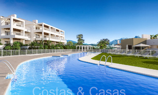 Appartements modernes de nouvelle construction de style contemporain à vendre avec terrasse spacieuse et belles vues sur la mer à Benahavis - Marbella 70121 