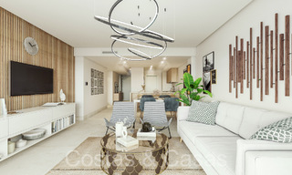 Appartements modernes de nouvelle construction de style contemporain à vendre avec terrasse spacieuse et belles vues sur la mer à Benahavis - Marbella 70125 